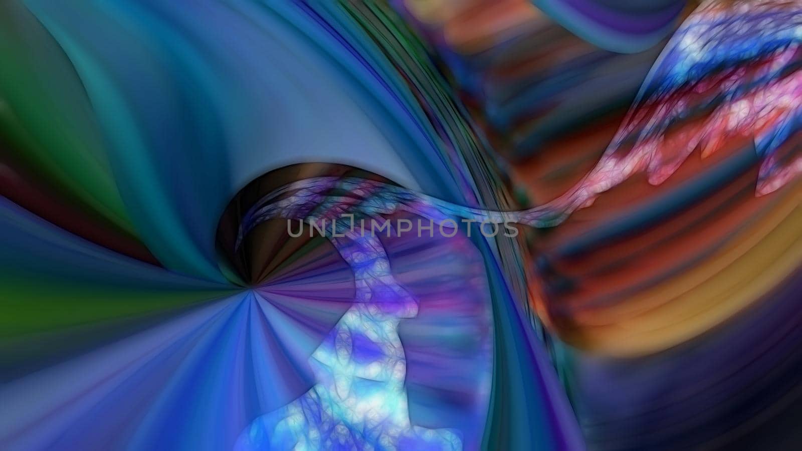 Abstract multi-colored fractal fantasy background. For design and network
