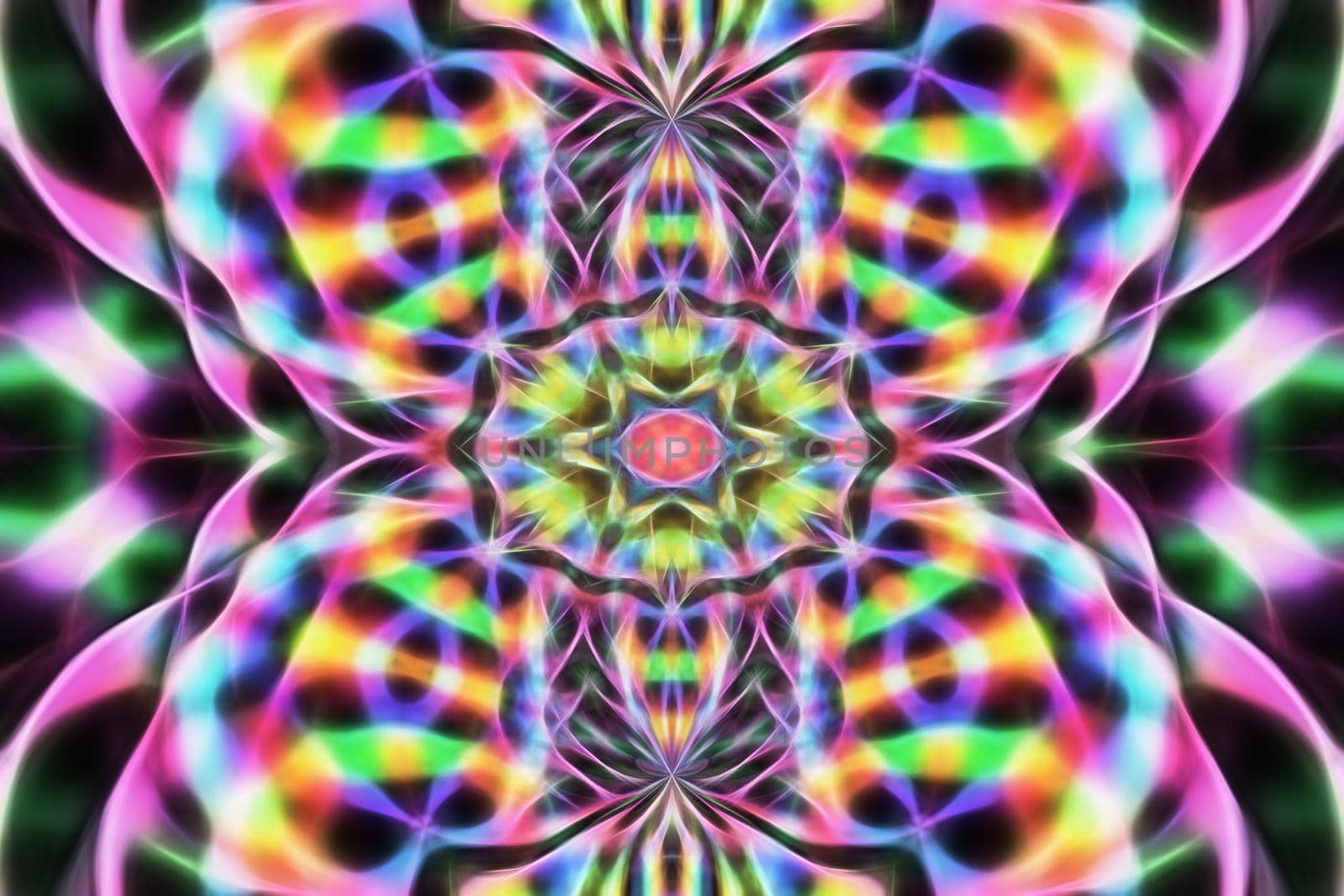 Abstract kaleidoscope mandala background. by Vvicca