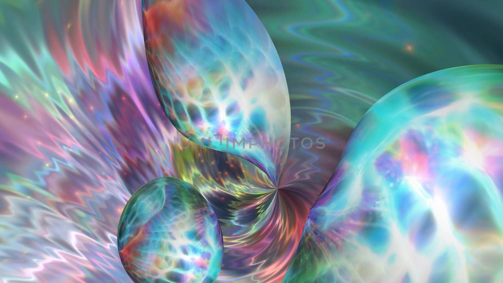 Abstract multi-colored fractal fantasy background. by Vvicca