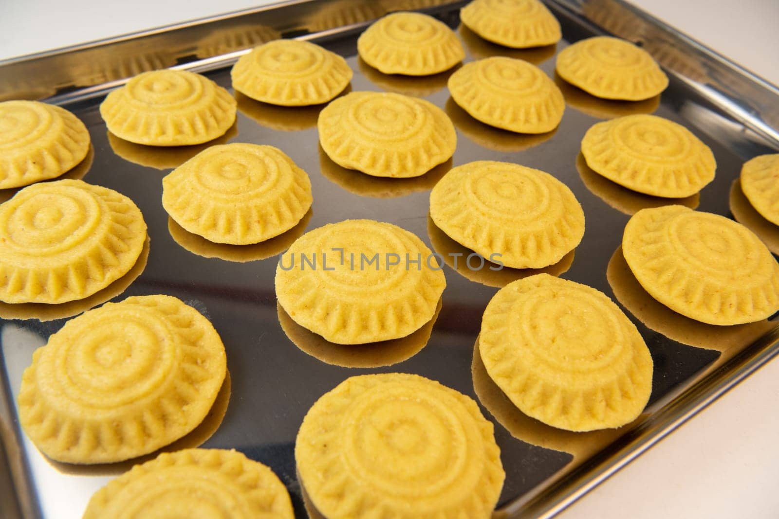 Traditional eid maamoul or mamoul cookies with dates, nuts, and jam, Arabic sweets for Aid al-Fitr and easter, High quality photo