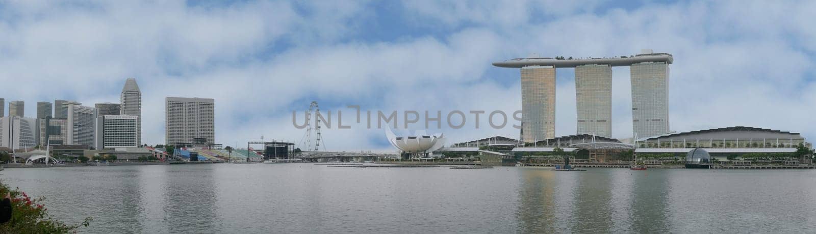 Singapore, marina bay 1 june 2022. Marina Bay Sands and financial buildings by towfiq007