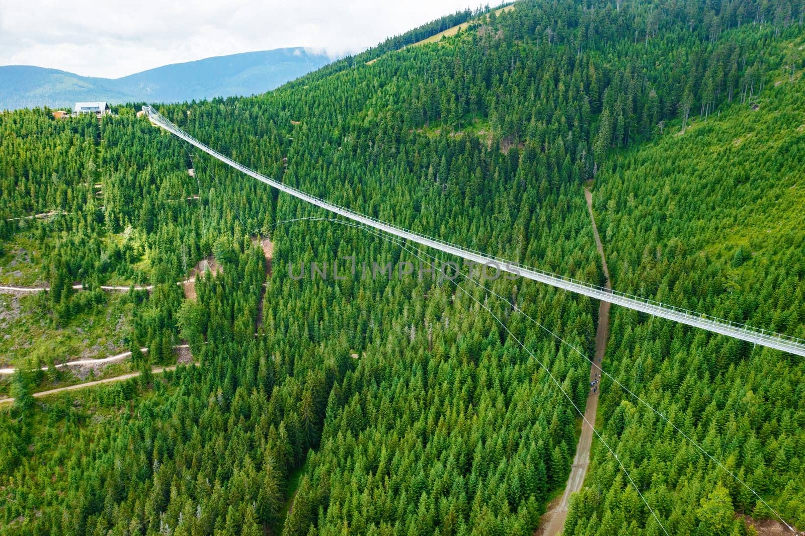 Sky Bridge 721 is the longest suspension bridge between two hills in the forest by vladimka