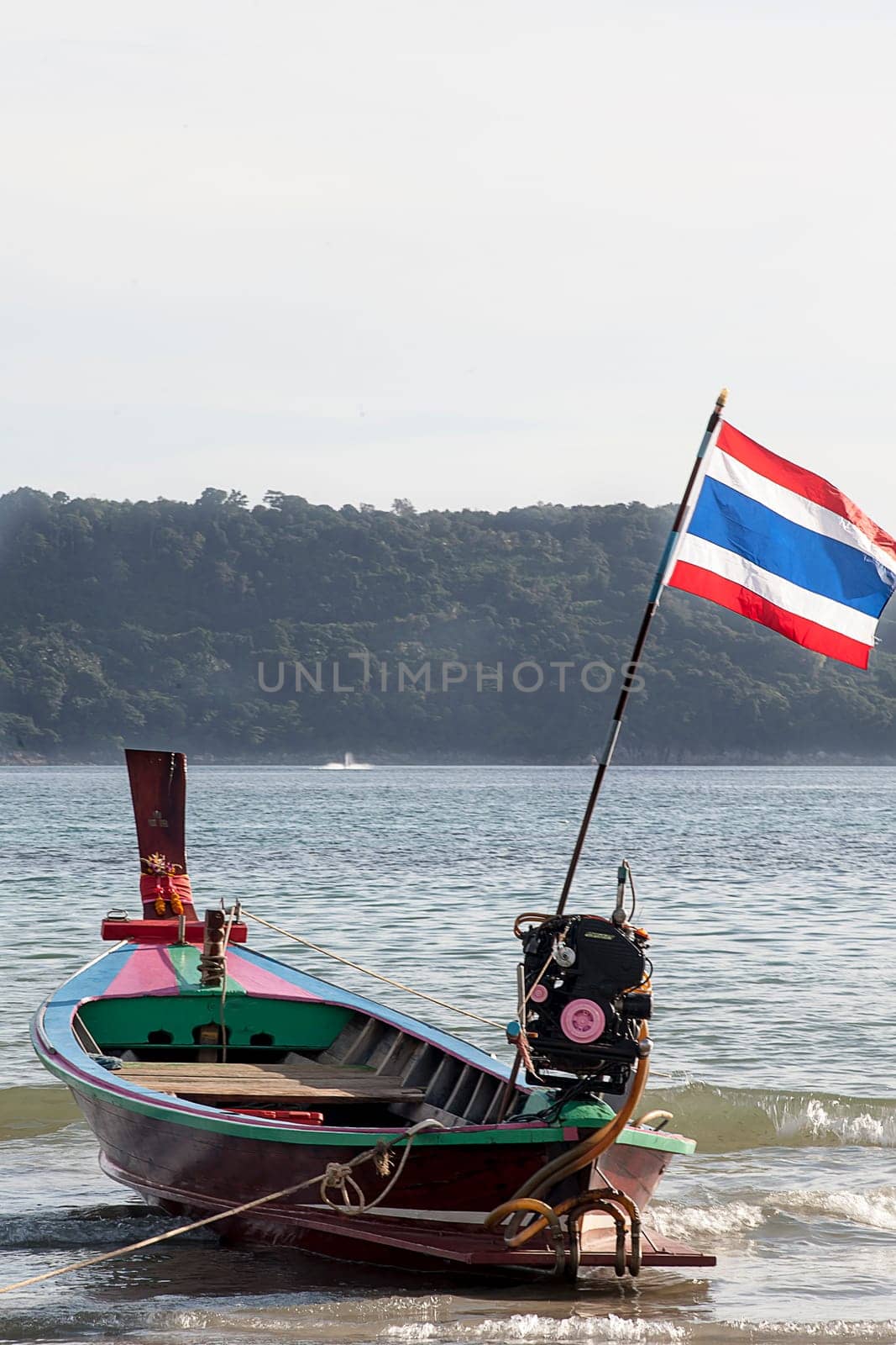 The kolae, the tipical boat of fisherman in the southern Thailand