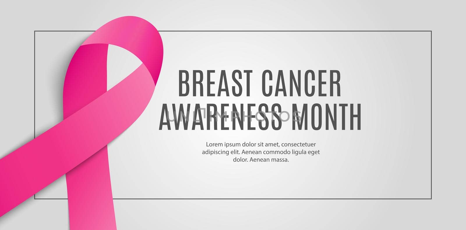 Breast Cancer Awareness Month Pink Ribbon Background Vector Illustration EPS10