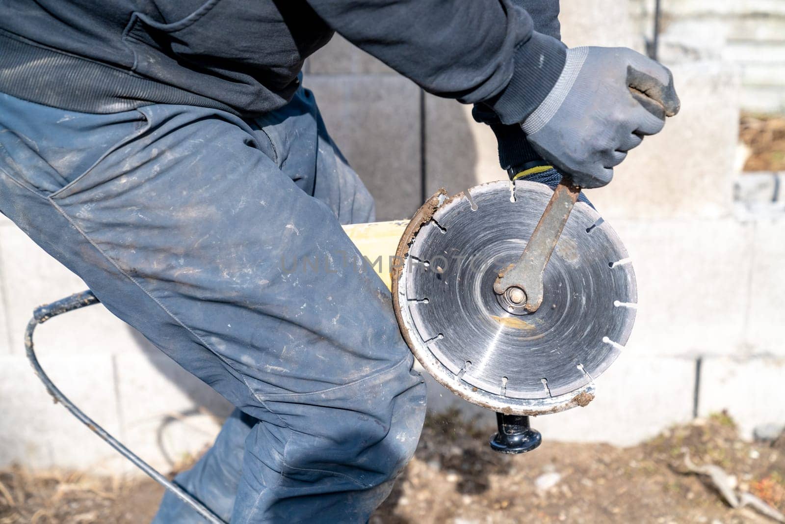 replacement of the grinding wheel on an electric grinder.