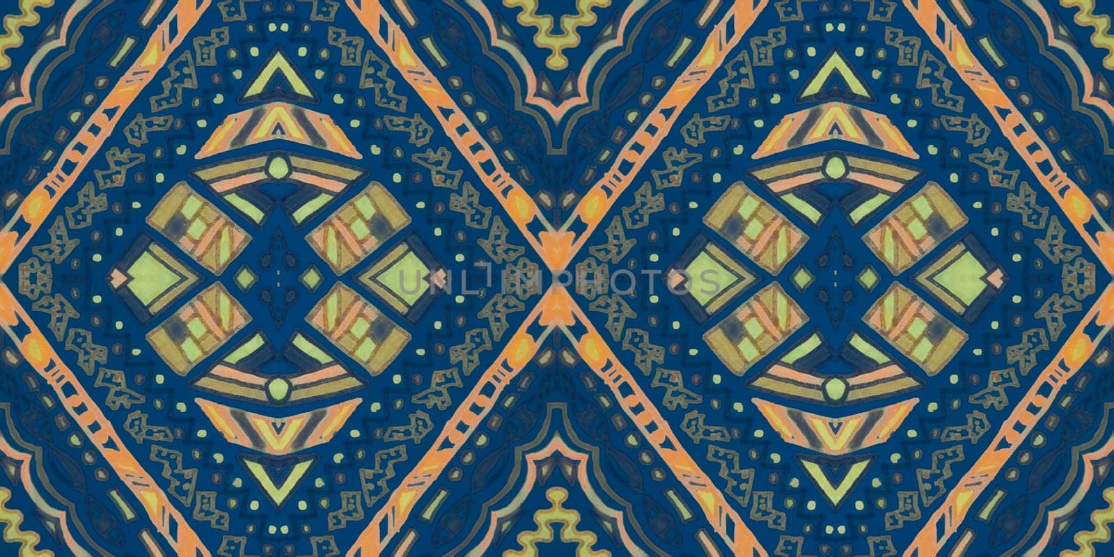 Geometric ethnic print. Grunge navajo ornament. by YASNARADA