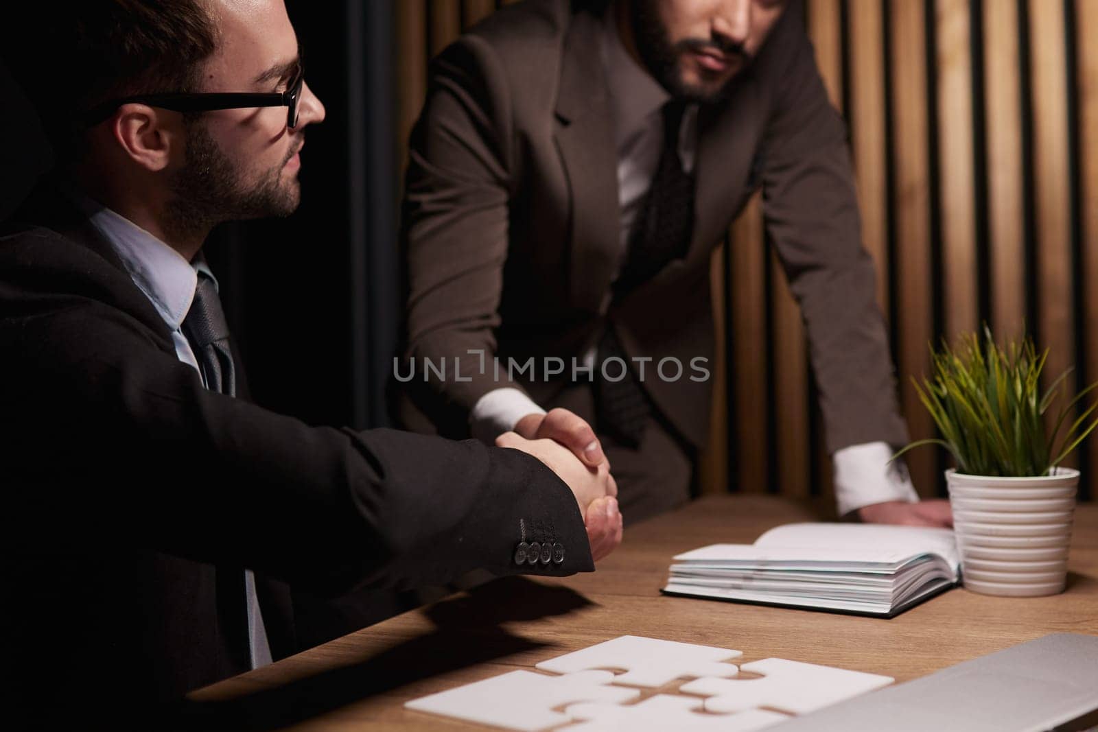 close up. handshake of business people in the office