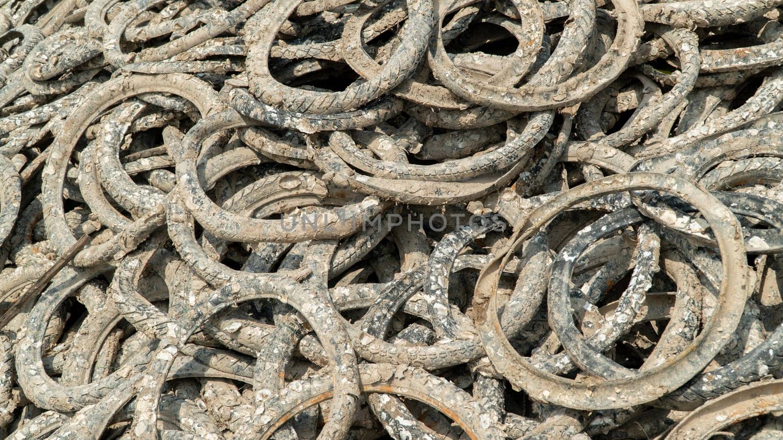 Bicycle tire dump background texture. High quality photo