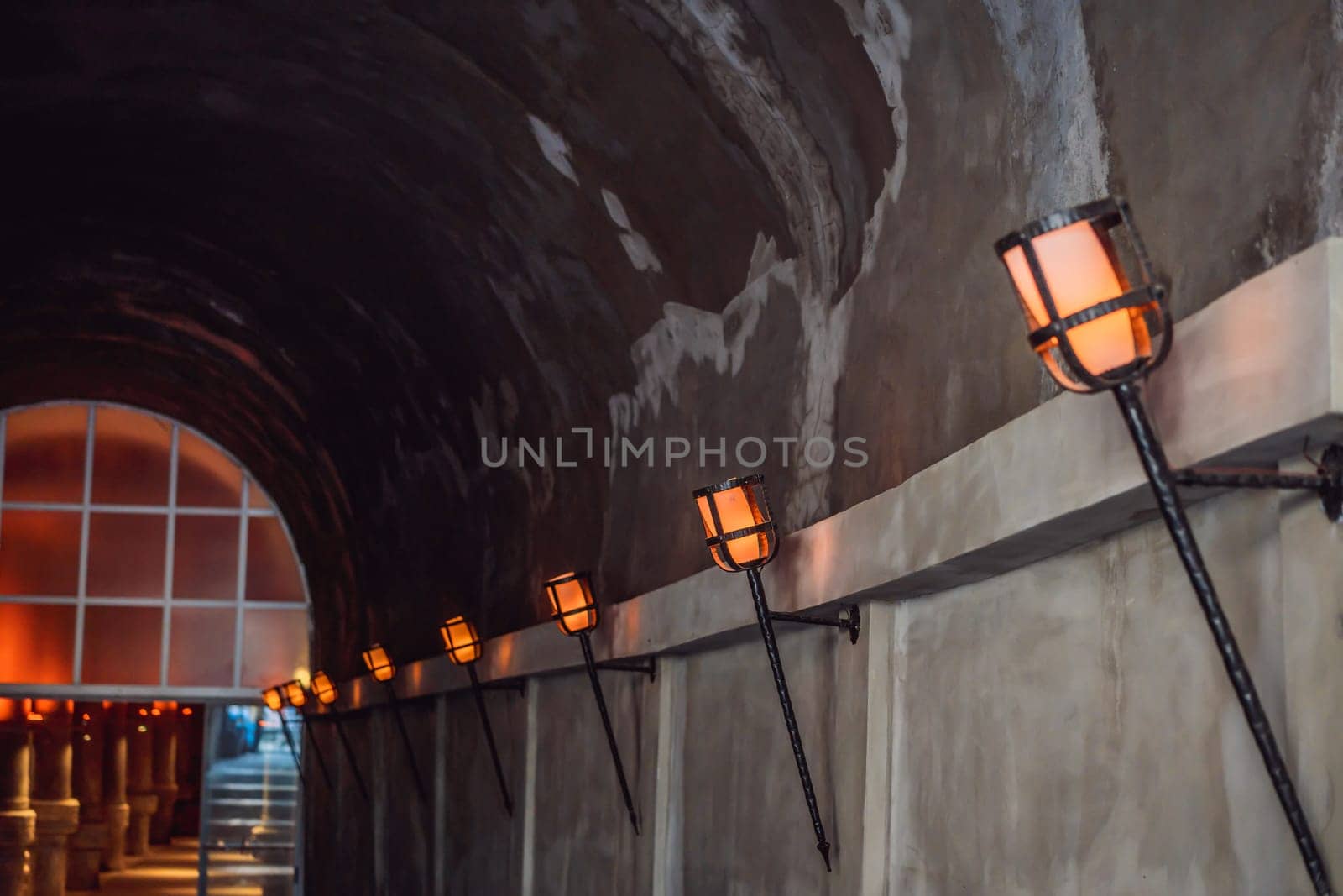 Beautiful cistern in Istanbul. Cistern - underground water reservoir build in 6th century, Istanbul, Turkey, Turkiye by galitskaya