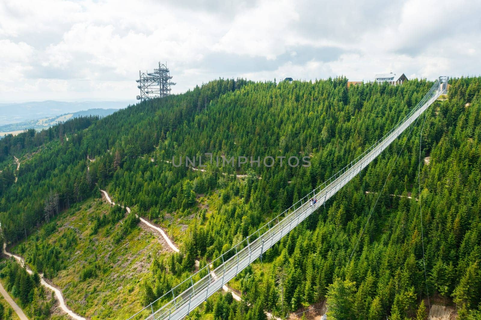 The worlds longest 721 meter suspension footbridge Sky bridge and observation tower the Sky walk by vladimka