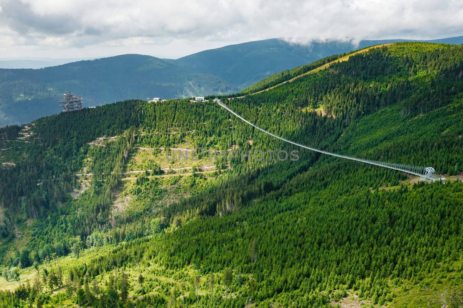 Sky Bridge 721 is the longest suspension bridge between two hills in the forest by vladimka