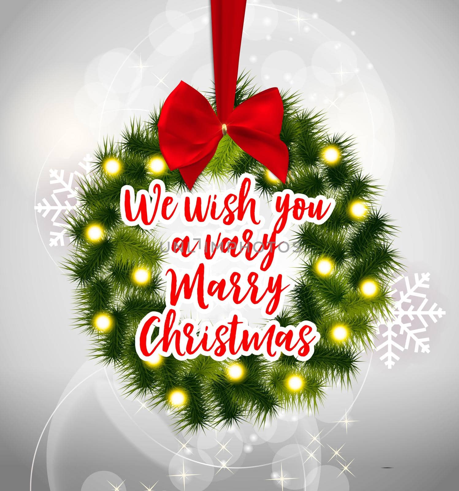 Merry Christmas and New Year Background. Vector Illustration by yganko