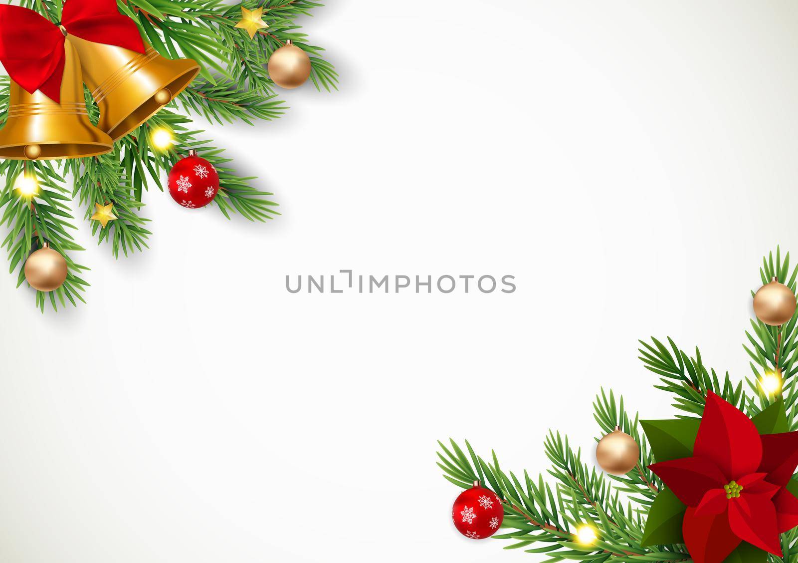 Merry Christmas and New Year Background. Vector Illustration by yganko