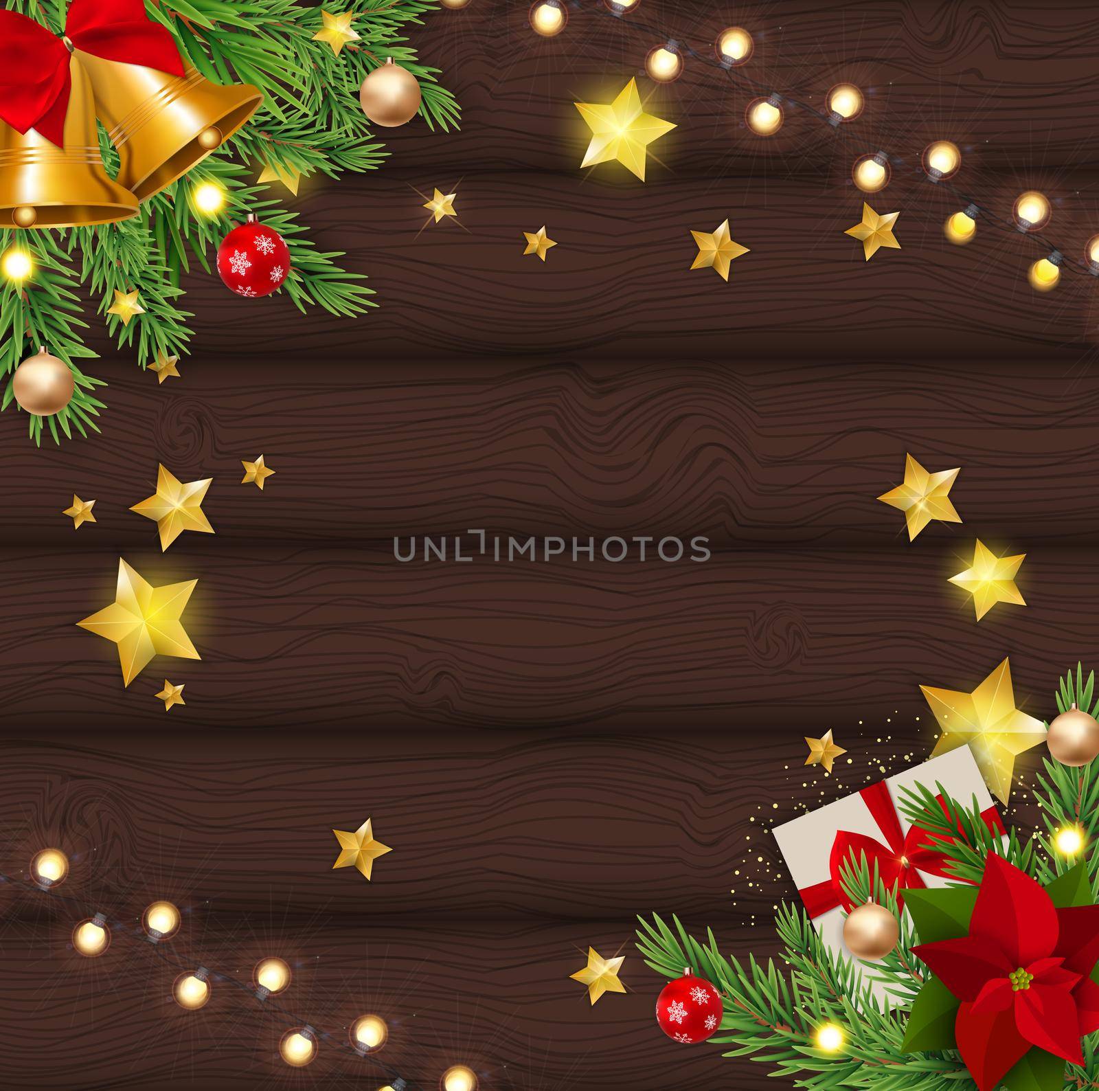 Merry Christmas and New Year Background. Vector Illustration EPS10