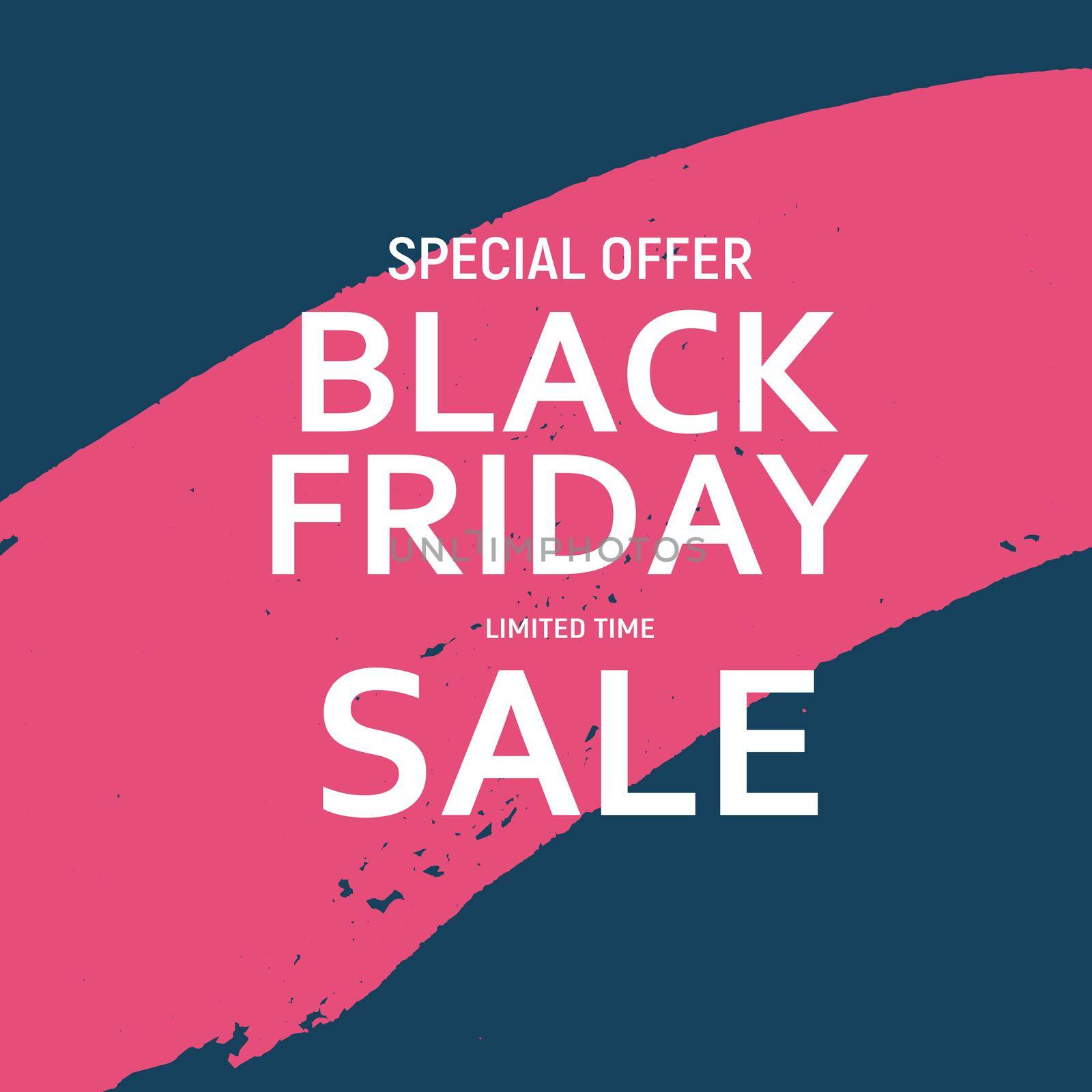 Black Friday Sale Banner Template. Vector Illustration by yganko