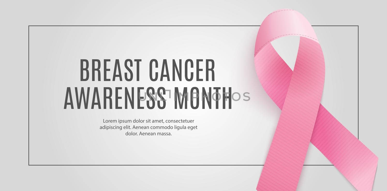 Breast Cancer Awareness Month Pink Ribbon Background Vector Illustration EPS10