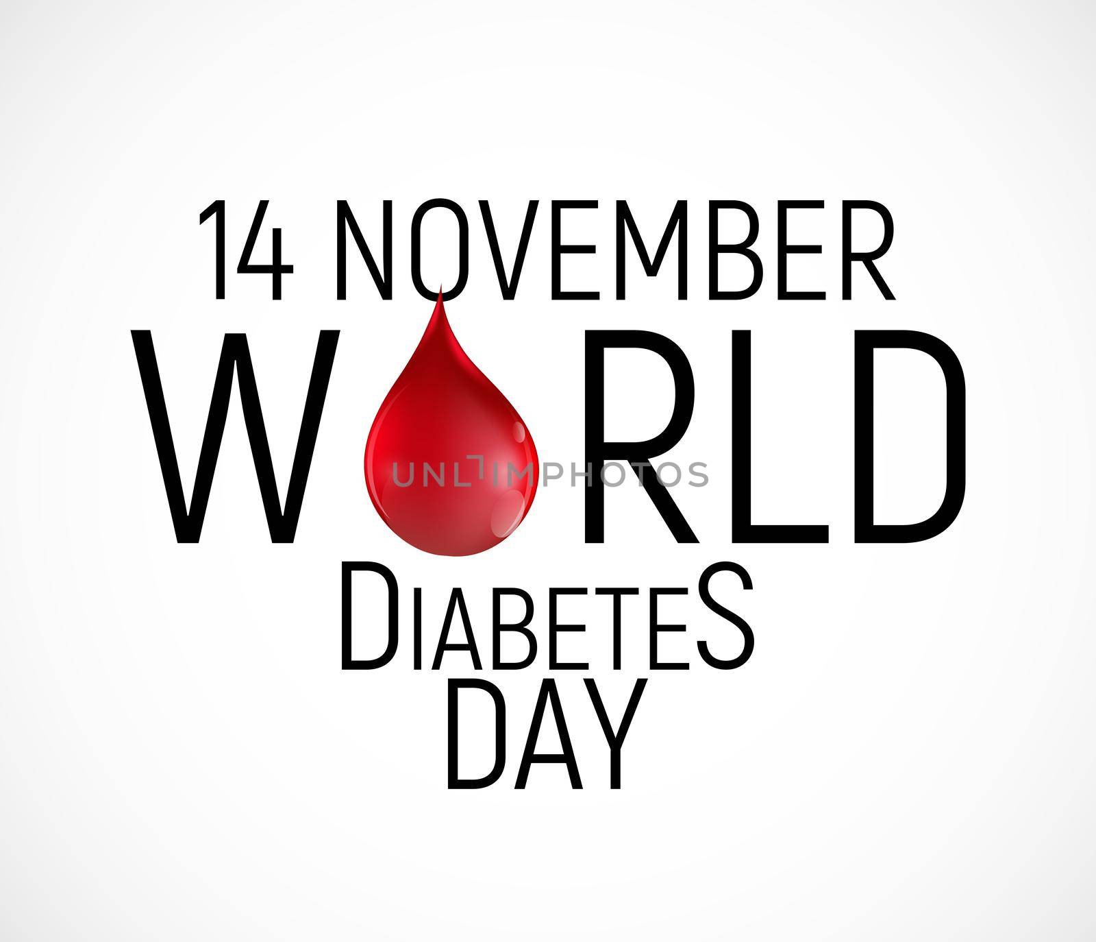 14 November. World diabetes day awareness background. vector Illutration by yganko