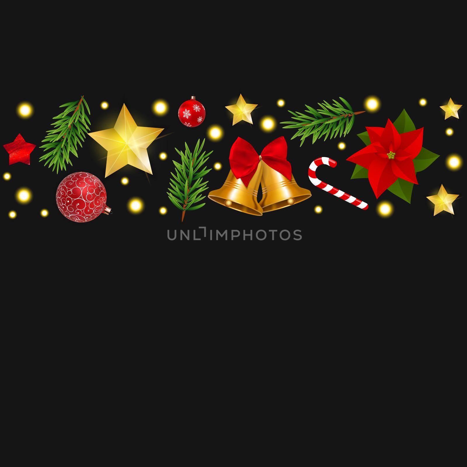 Merry Christmas and New Year Background. Vector Illustration EPS10