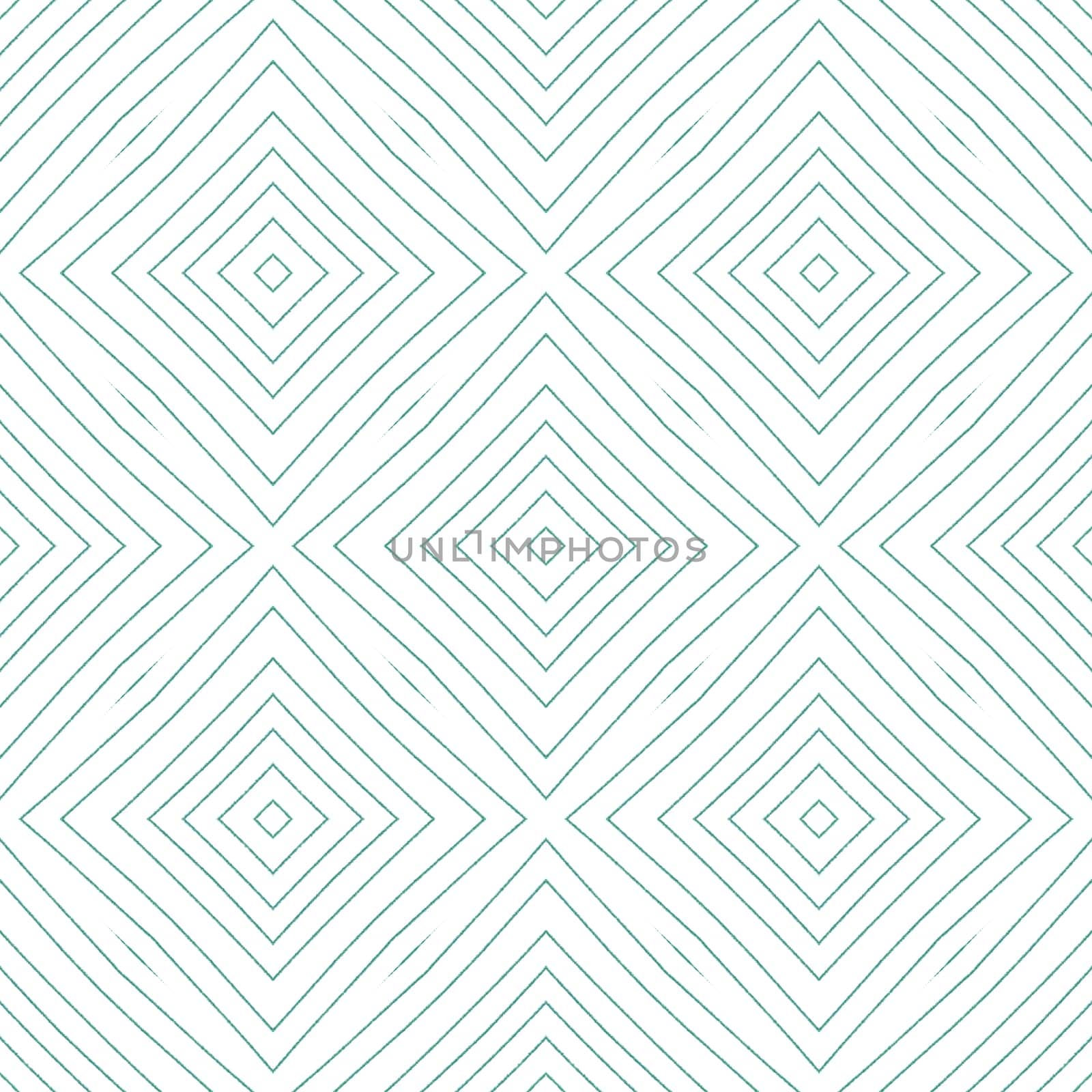 Mosaic seamless pattern. Turquoise symmetrical kaleidoscope background. Textile ready terrific print, swimwear fabric, wallpaper, wrapping. Retro mosaic seamless design.