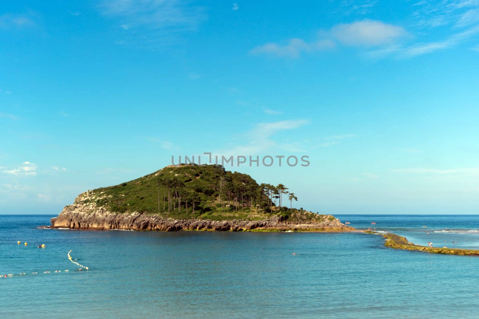 San Nicolas island in Lekeitio. Basque country, Spain