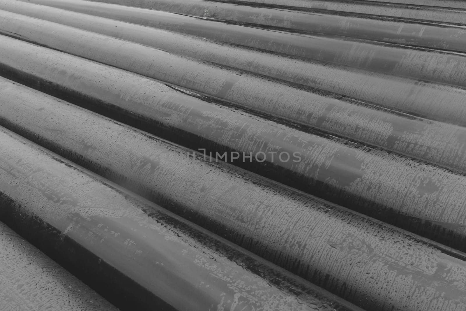 Polyethylene pipes piping plumbing construction material objects heat industry pipeline by AYDO8