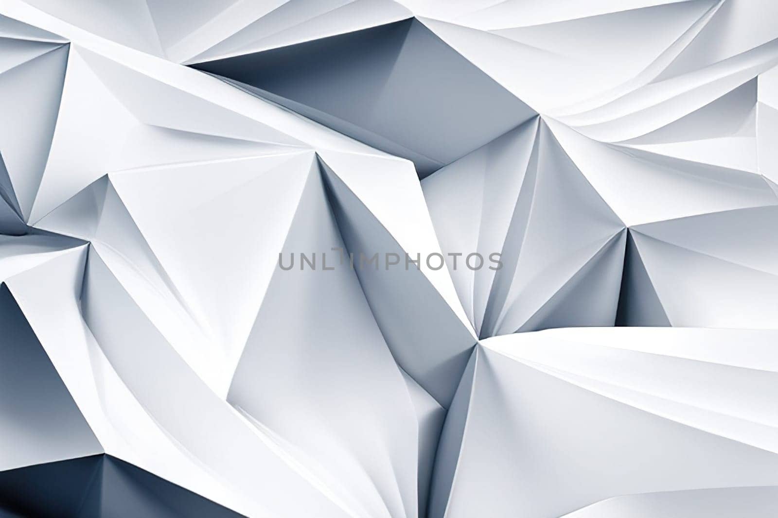 Abstract mosaic background White low poly background texture illustration. by EkaterinaPereslavtseva