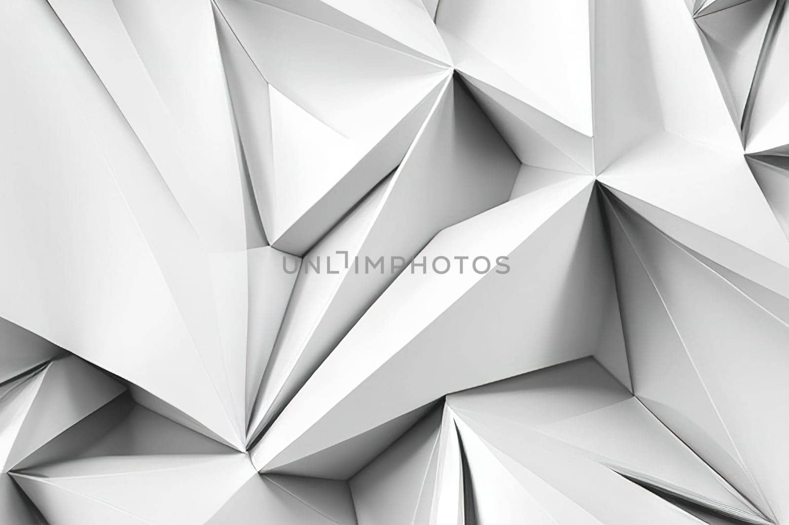 Abstract mosaic background White low poly background texture illustration. by EkaterinaPereslavtseva