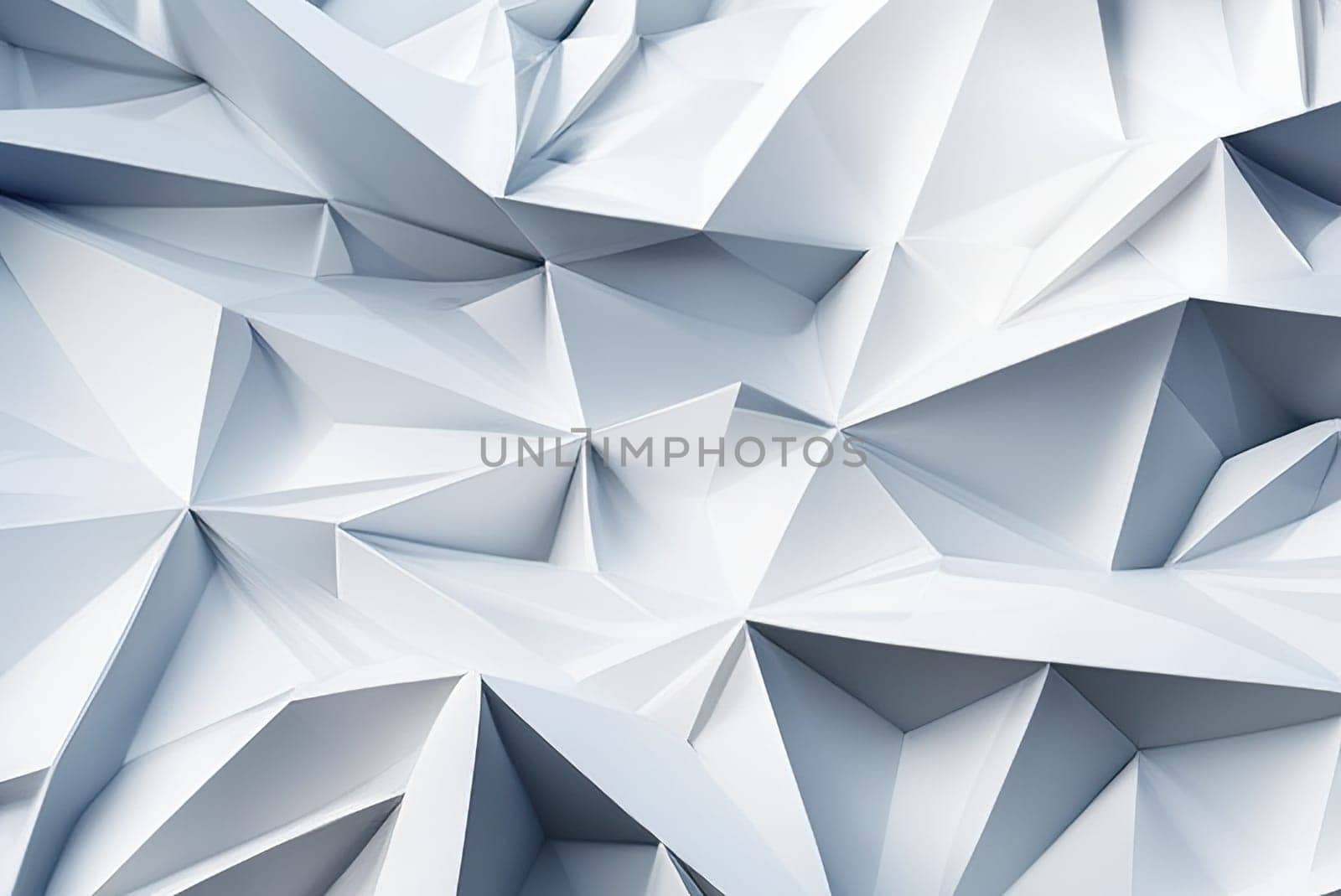 Abstract mosaic background White low poly background texture illustration. by EkaterinaPereslavtseva