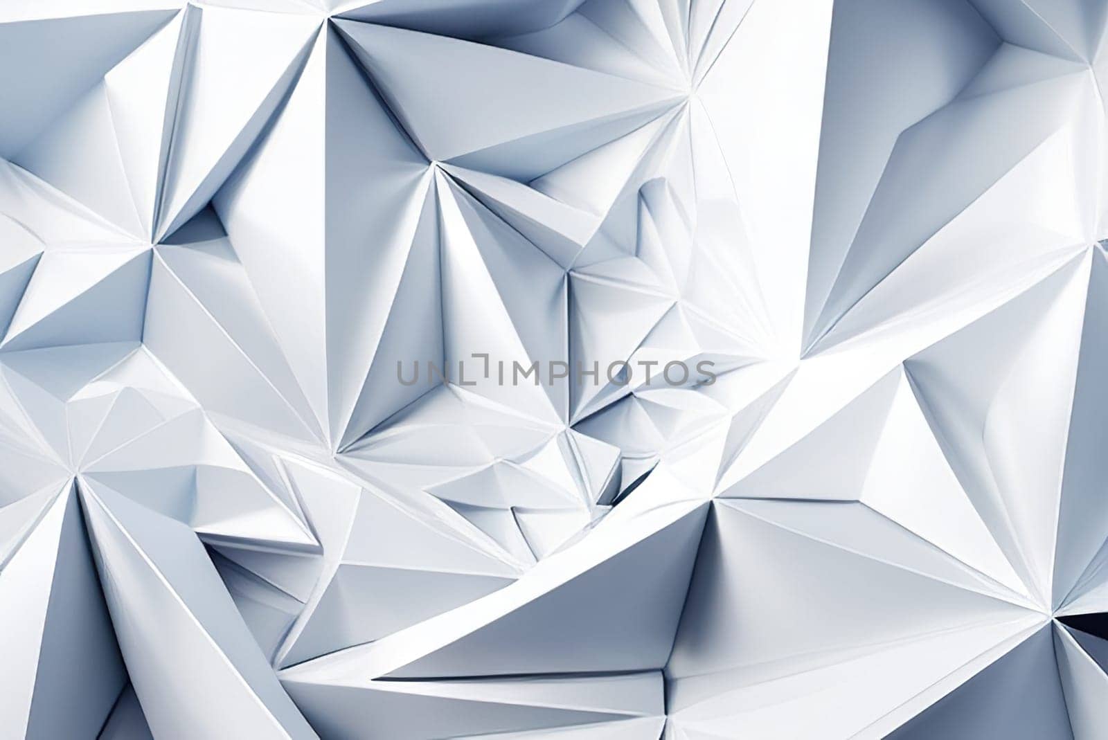 Abstract mosaic background White low poly background texture illustration. by EkaterinaPereslavtseva