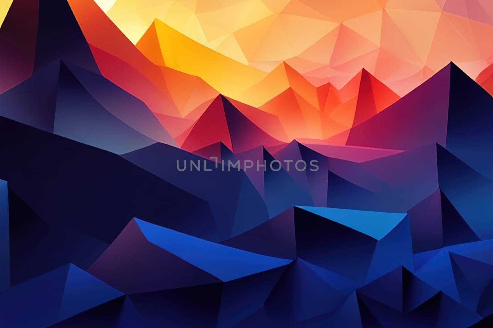 Abstract polygonal background of different color figures. Template for a text. by EkaterinaPereslavtseva