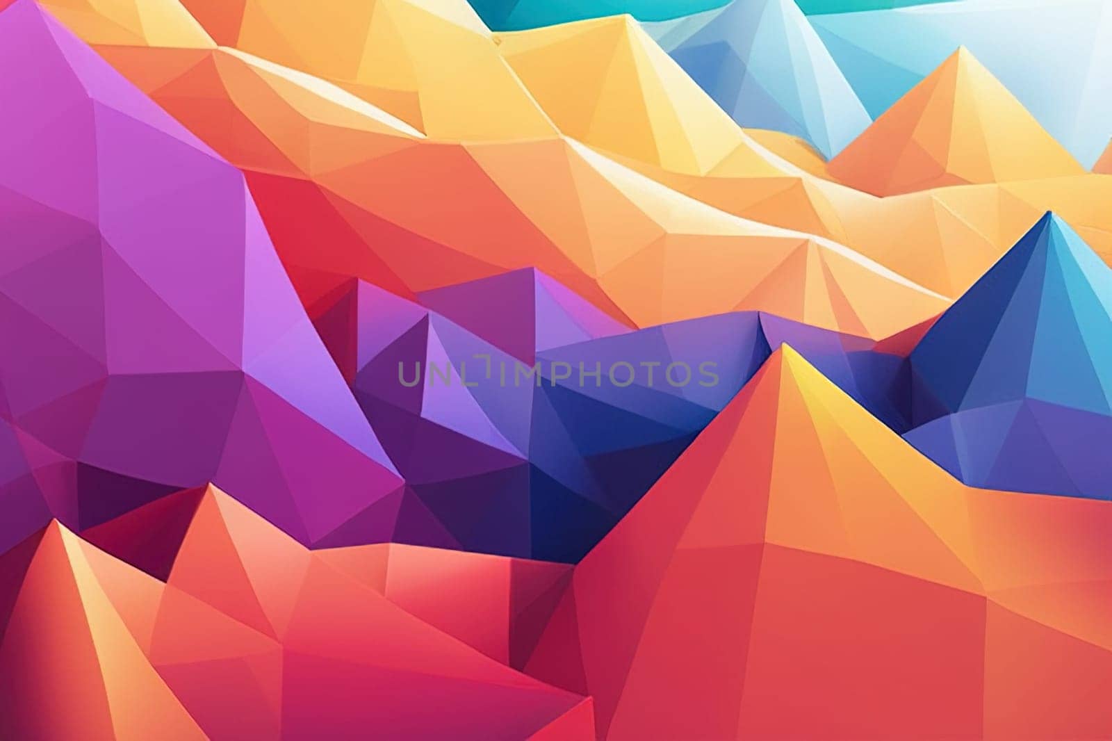 Colorful triangular abstract background. Abstract polygonal background futuristic style geometric colorful triangle texture illustration.