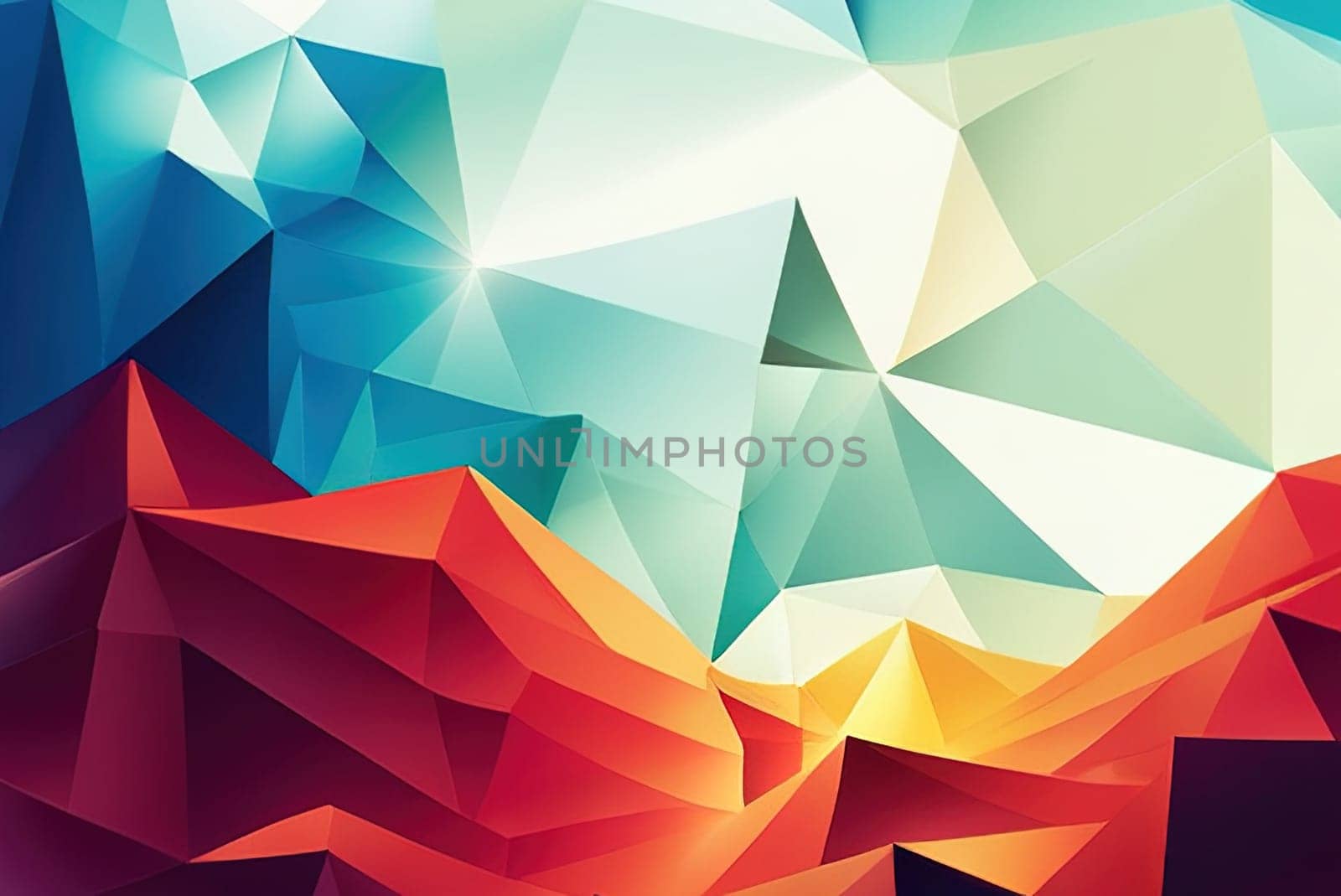 Abstract Geometric backgrounds full Color polygon background illustration