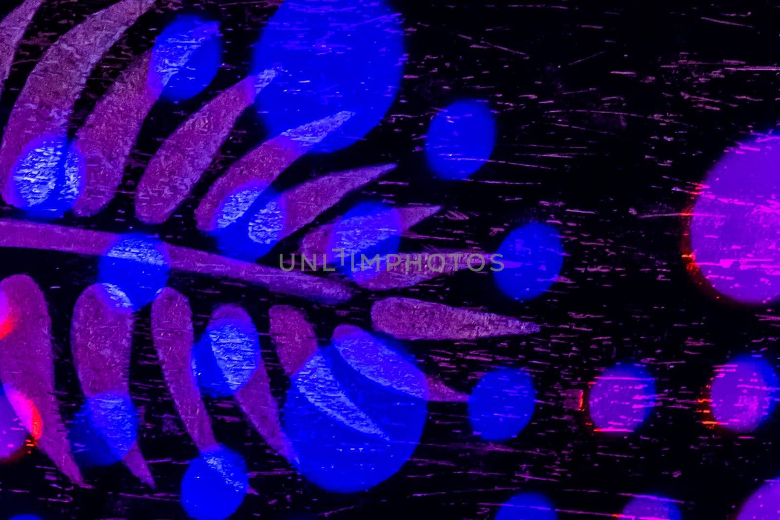 Blue And Purple Abstract Round Polka Dot Pattern Sample Template Background Design.