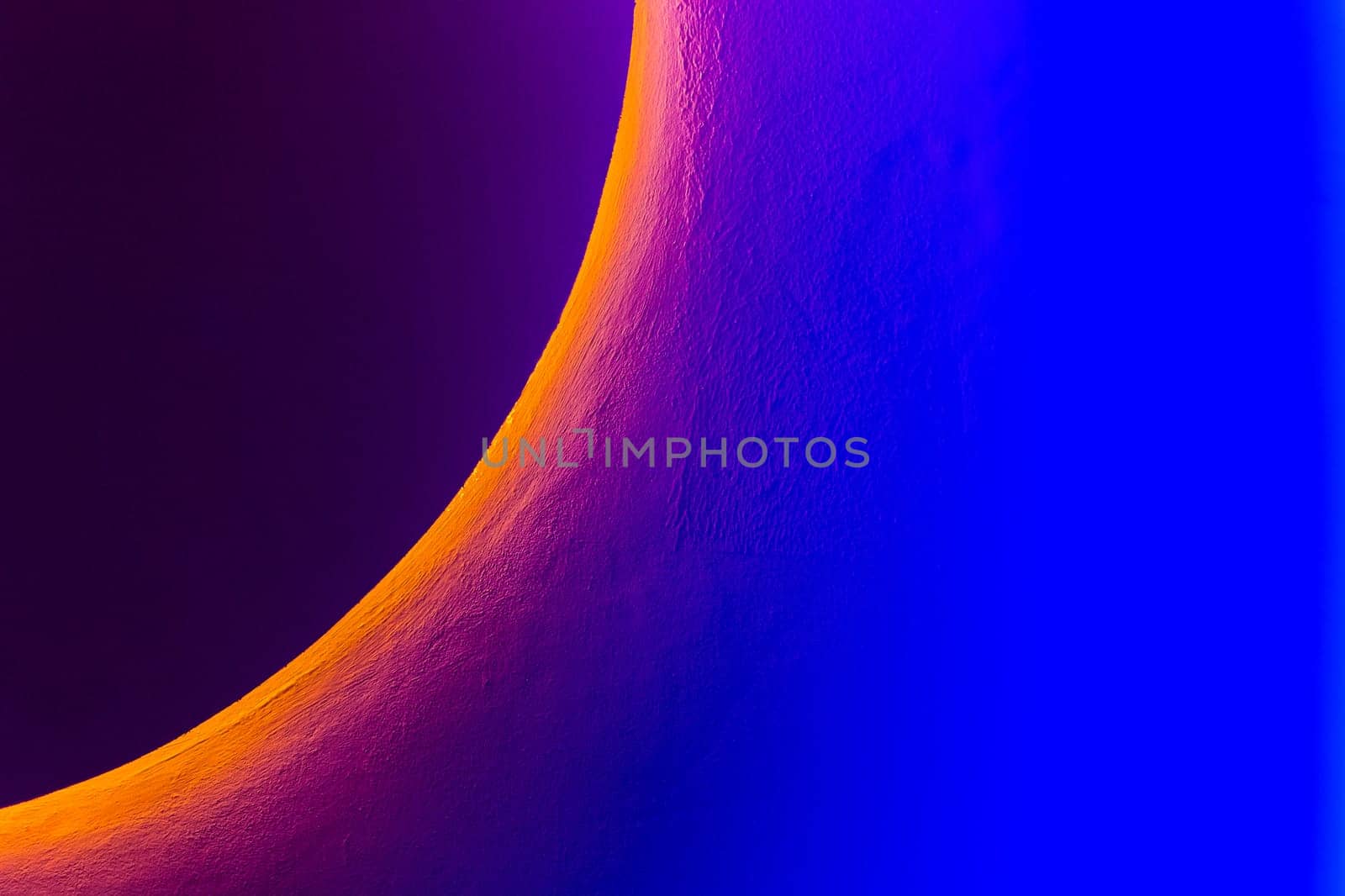 Background in the dark with a pattern of moon sample eclipse abstract design modern interior wall with blue neon light template night background by AYDO8