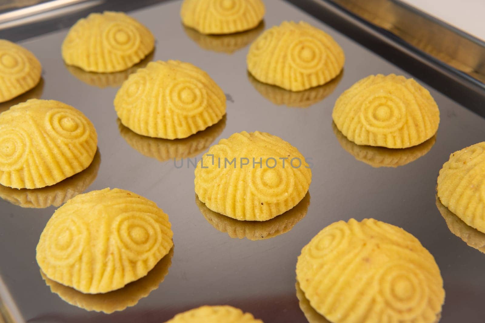Traditional eid maamoul or mamoul cookies with dates, nuts, and jam, Arabic sweets for Aid al-Fitr and easter, High quality photo
