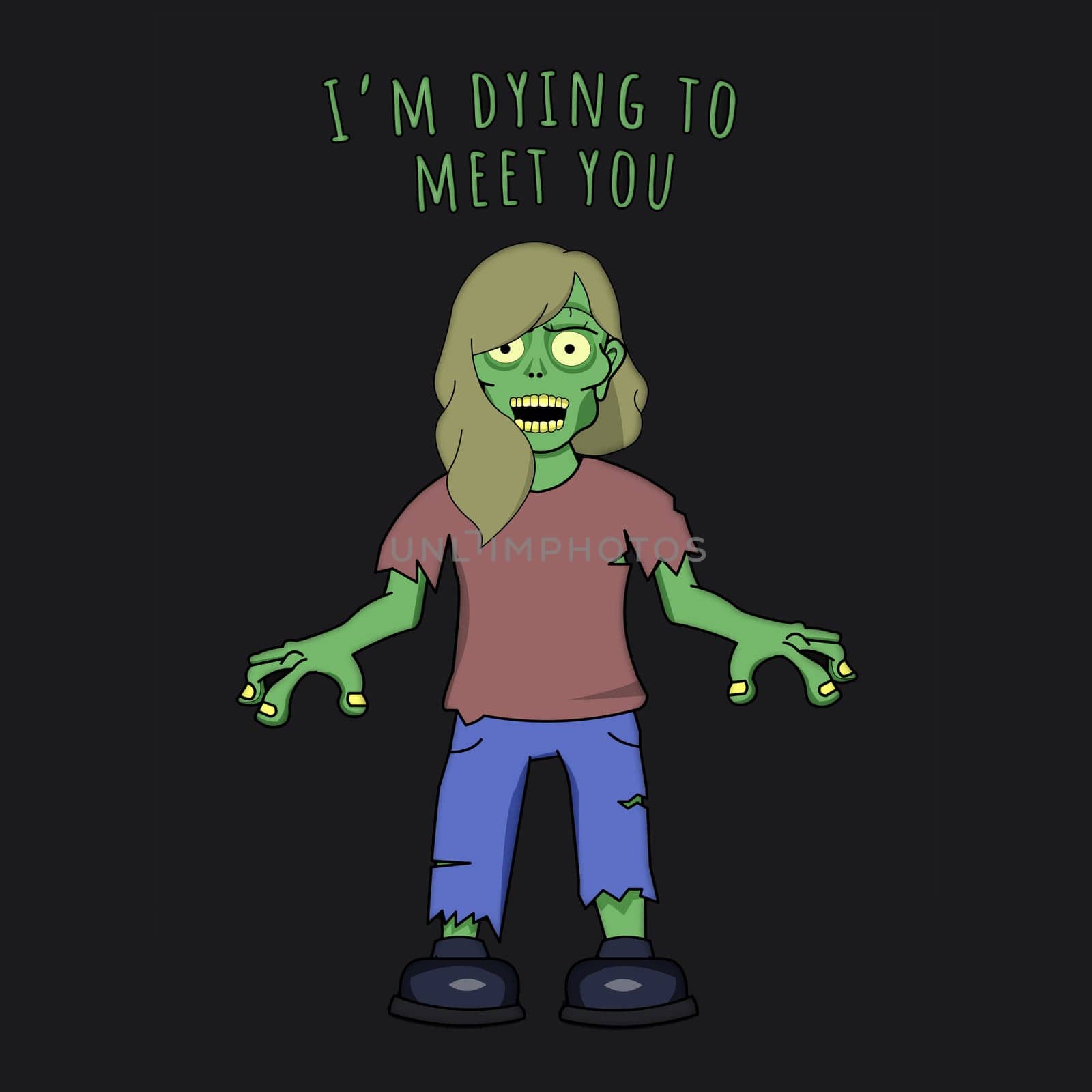 I'm dying to meet you Zombie by Bigalbaloo