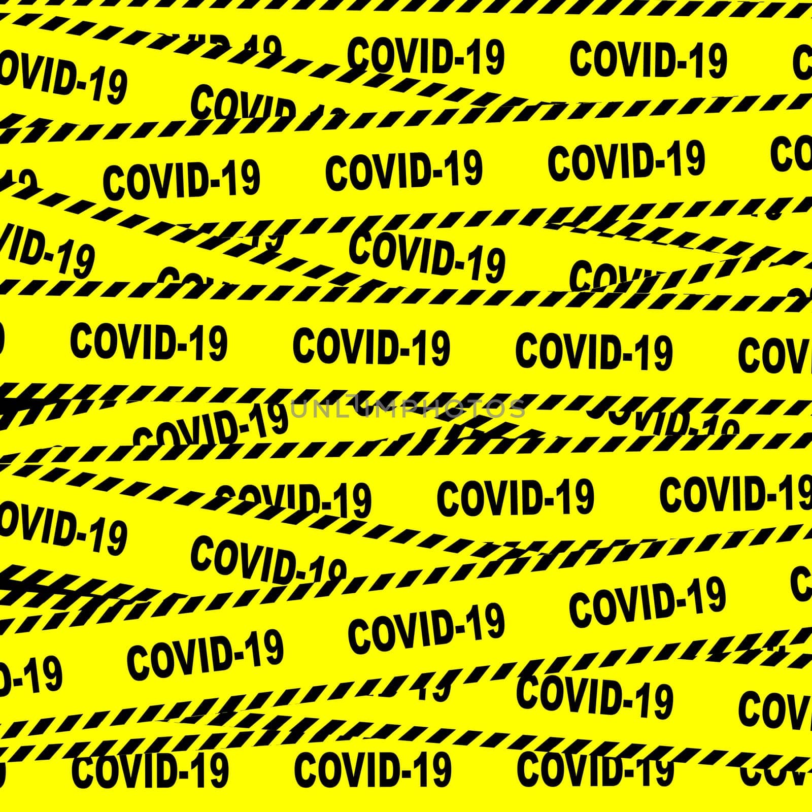 Covid-19 Lockdown Tape by Bigalbaloo