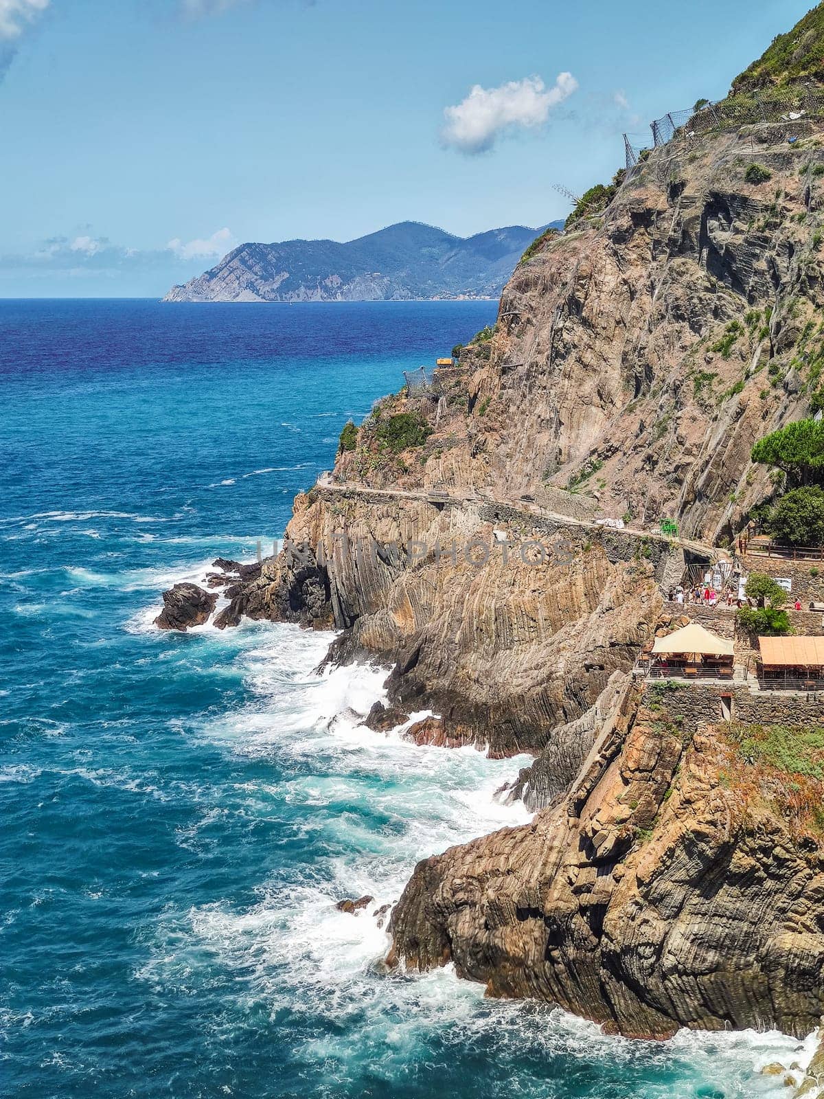 One of the Cinque Terre's naturalistic sceneries is that of Riomaggiore on the Ligurian coast.