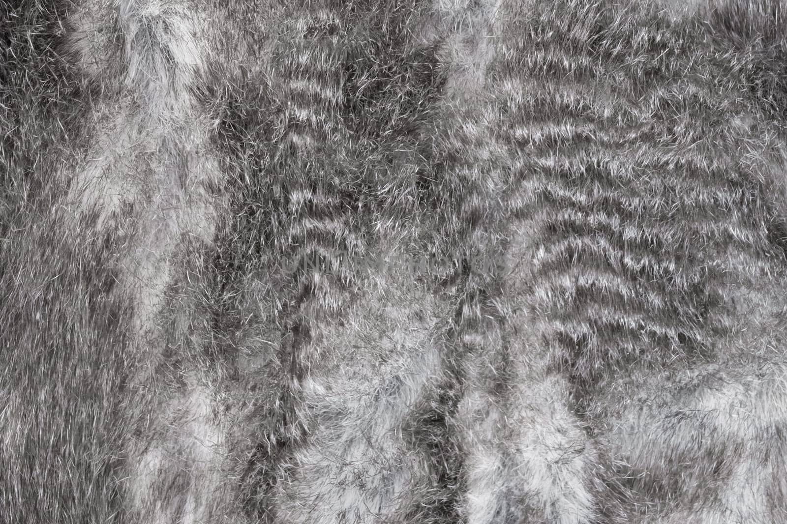 Faux fur grey wool abstract pattern nature skin soft warm fluffy background texture by AYDO8