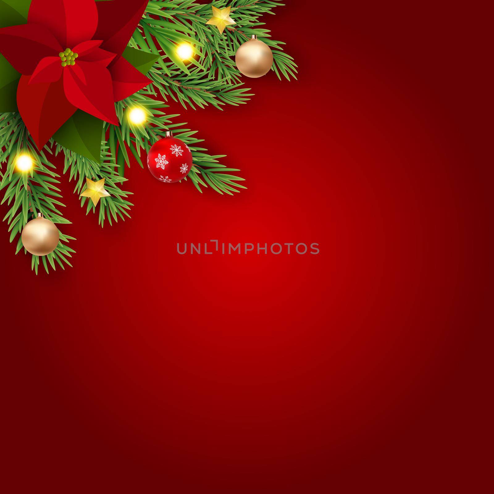 Merry Christmas and New Year Background. Vector Illustration EPS10