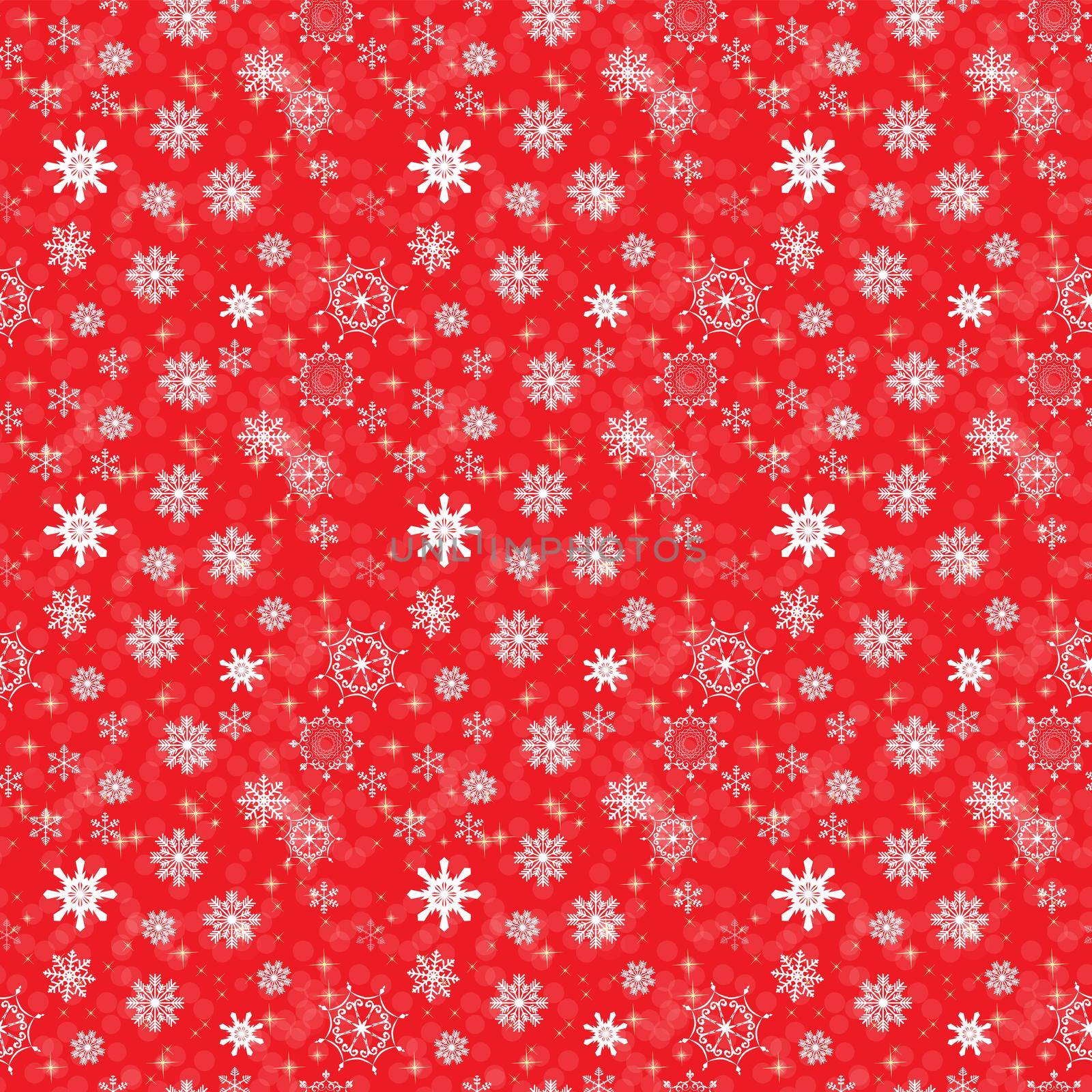 Abstract Beauty Christmas and New Year Background with Snow and Snowflakes. seamless pattern. Vector Illustration by yganko