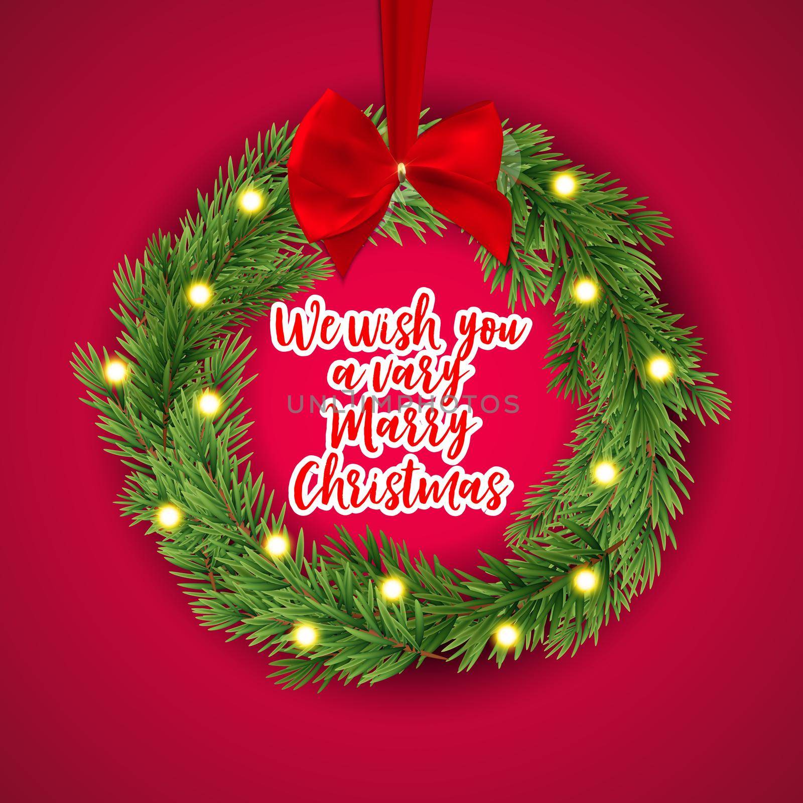 Merry Christmas and New Year Background. Vector Illustration by yganko