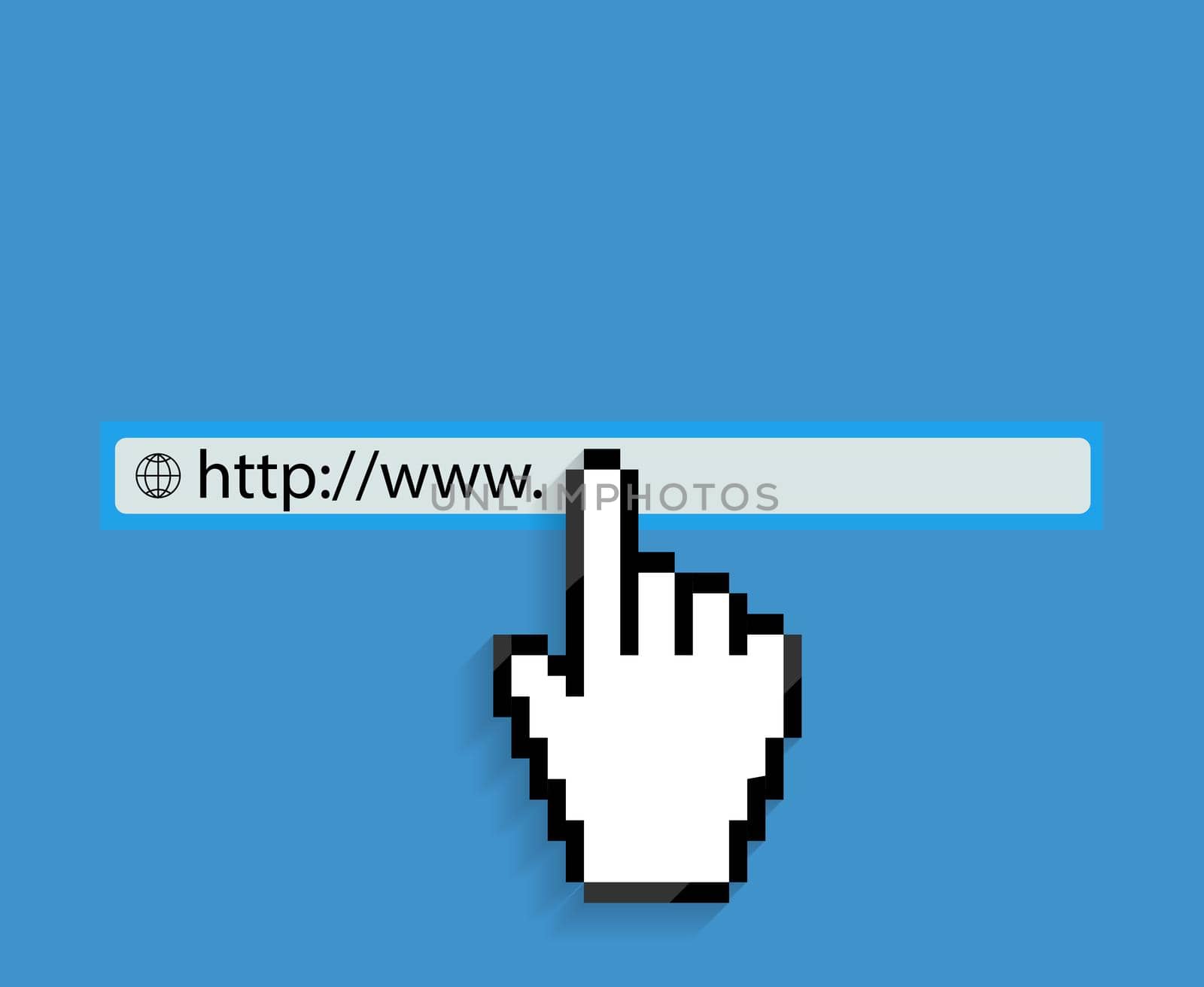Web browser. Vector Illustration by yganko