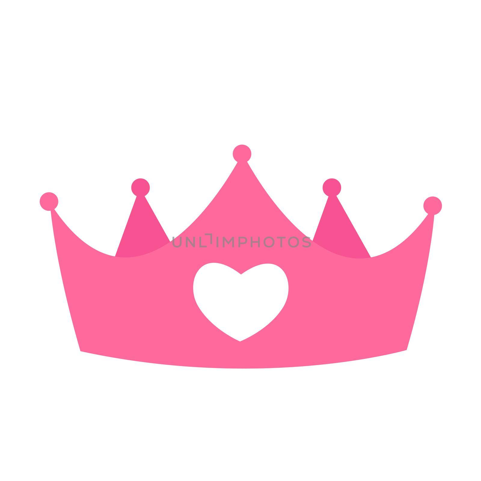 Princess Crown Icon. Vector Illustration. by yganko