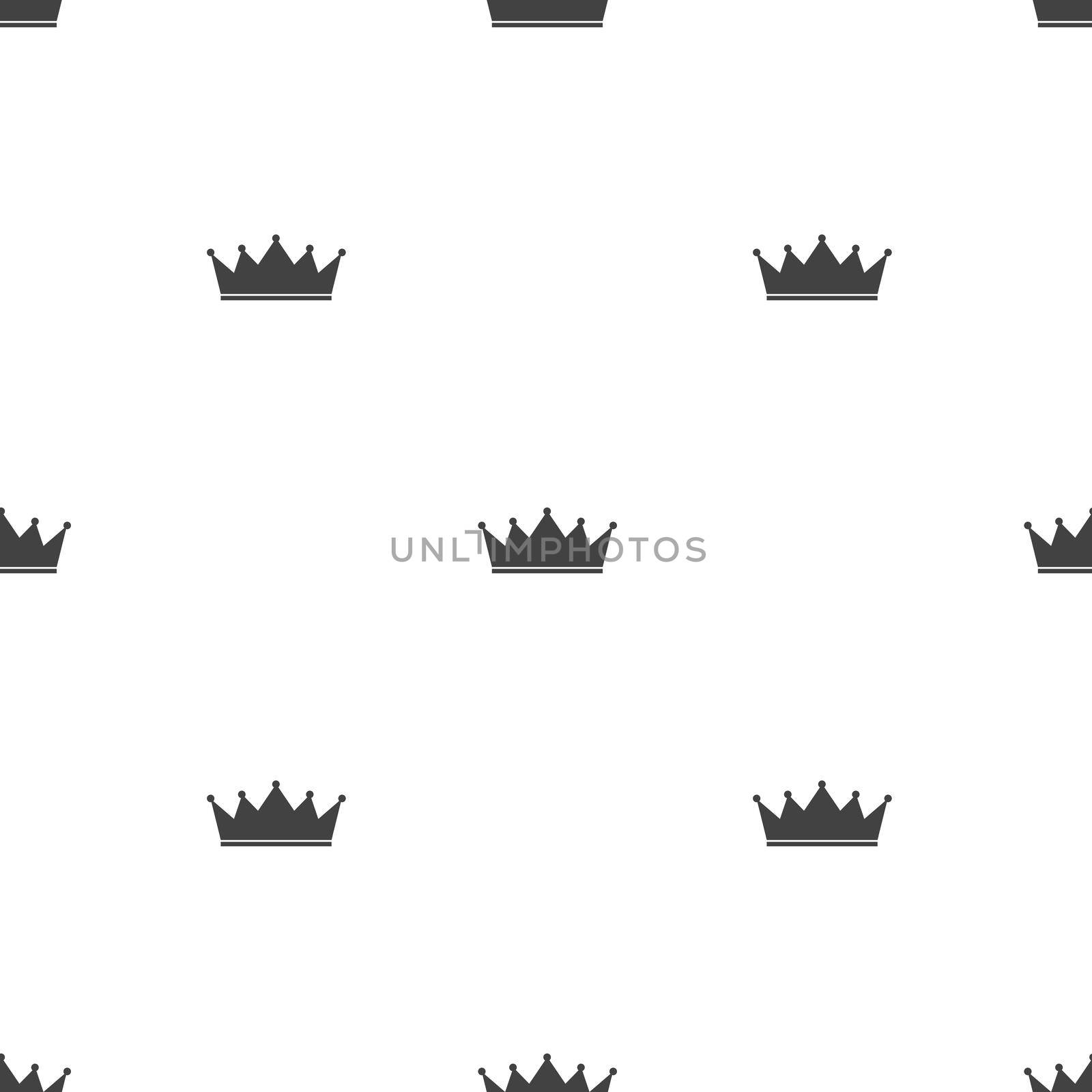 Princess Crown Seamless Pattern Background Vector Illustration. EPS10