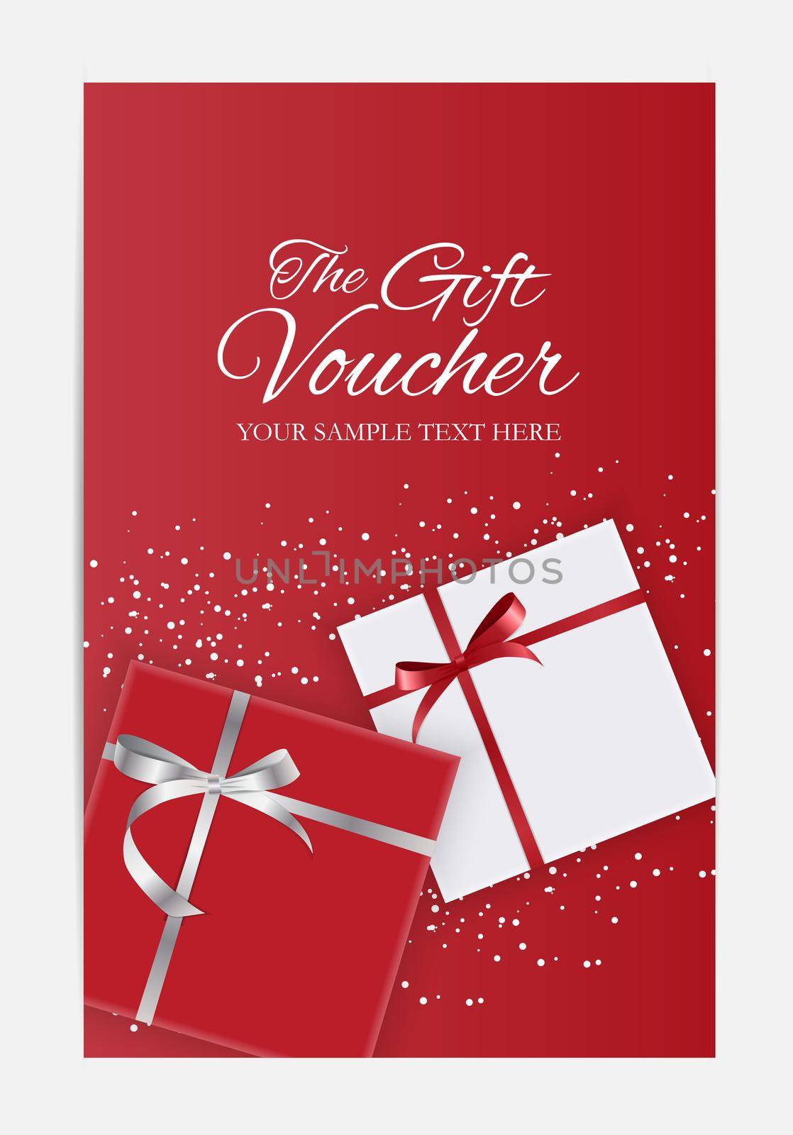 Gift Voucher Template For Your Business. Vector Illustration EPS10