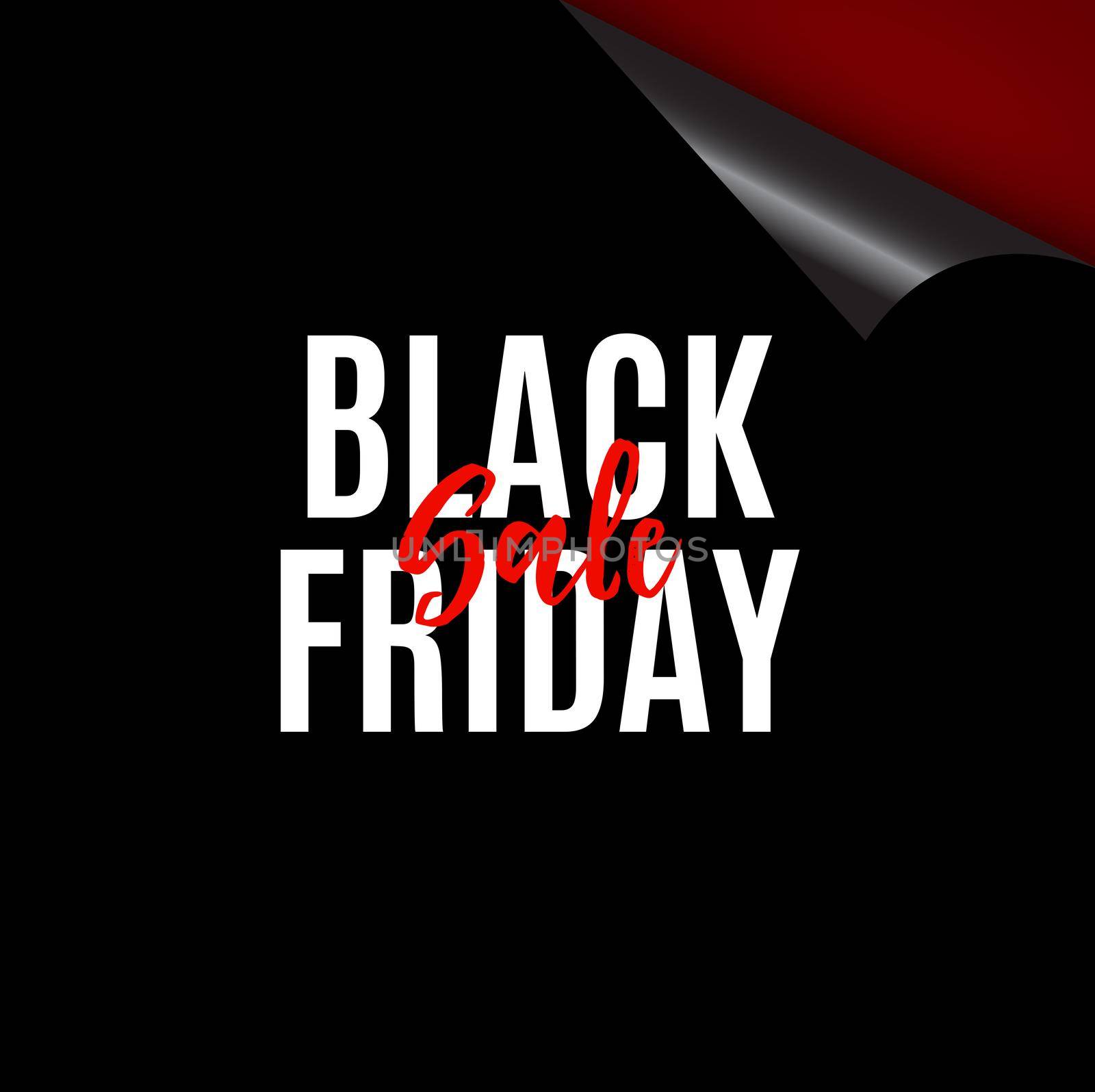 Black Friday Sale Banner Template. Vector Illustration EPS10