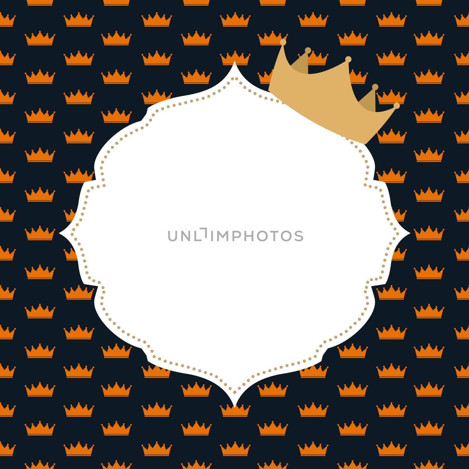 Princess Crown Background Vector Illustration. EPS10