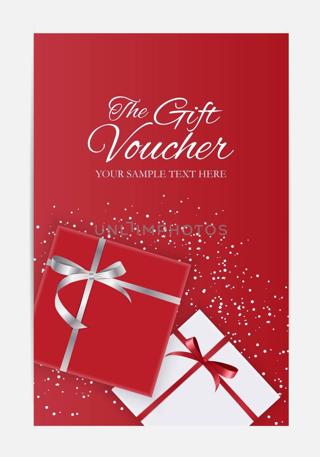 Gift Voucher Template For Your Business. Vector Illustration EPS10