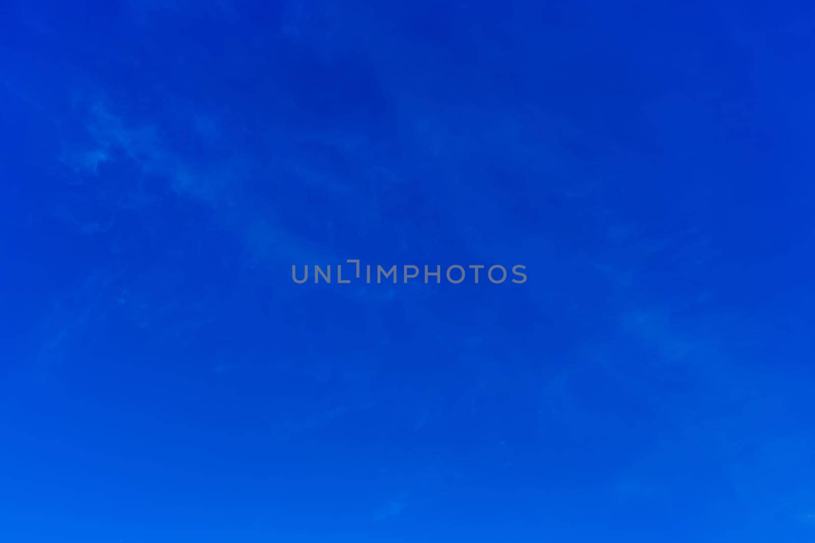 Clear cloudless dark blue sky background weather nature atmosphere.